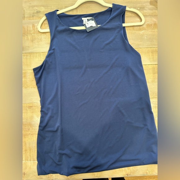Halogen sleeveless navy blue soft blouse top nwt cami - Picture 8 of 9